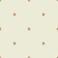 Bretzel pixel art pattern seamless. 8 bit german bakery food pixelated background. Vector texture