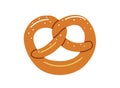 Bretzel or pretzle with salt tradition bread from germany.Vector illustration