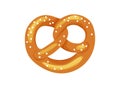 Bretzel or pretzle with salt tradition bread from germany.Vector illustration