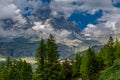 Breuil-Cervinia, the town of the Aosta Valley at the foot of the Matterhorn Royalty Free Stock Photo