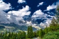 Breuil-Cervinia, the town of the Aosta Valley at the foot of the Matterhorn Royalty Free Stock Photo