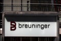 a breuninger store sign Royalty Free Stock Photo