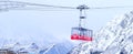 Brevent cable car at mountain area of Chamonix