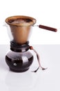 Brew coffee in chemex