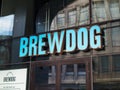 The Brewdog Tower Hill outpost, craft beer and restaurant. London, UK.