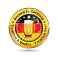 Brewed in Germany, Tradition and Quality.