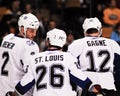 Brewer, St. Louis and Gagne, Tampa Bay Lightning. Royalty Free Stock Photo