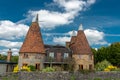 Brewery barn buildings in English countryside