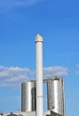 Brewery beer processing silos Royalty Free Stock Photo