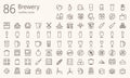 Brewery outline iconset