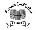 brewery premium quality beer barrels wooden vintage