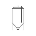 Brewery tank outline icon Royalty Free Stock Photo