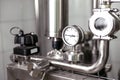 Brewing mechanisms consisting of pipes and gauges