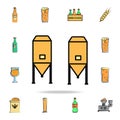 brewing vats colored sketch style icon. Detailed set of color beer in hand drawn style icons. Premium graphic design. One of the