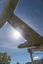 Lockheed Shooting Star Jet on display outside the American Legion Post 97 Royalty Free Stock Photo