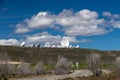 Satellite Antennas on hillside Royalty Free Stock Photo