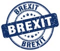 brexit blue stamp