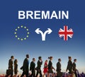 Brexit Bremain UK EU Referendum Concept