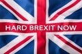 Brexit. Brexit Yes. Brexit No. Flags of the United Kingdom and the European Union. UK Flag and EU Flag. British Union Jack flag. Royalty Free Stock Photo