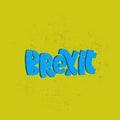 Brexit, Britannia lettering