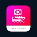 Brexit, British, European, Kingdom, Uk Mobile App Button. Android and IOS Line Version