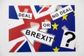 Brexit - British Exit from the European Union No Deal Royalty Free Stock Photo