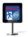 Brexit British referendum concept sign