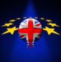 Brexit concept - UK leaving the European Union Royalty Free Stock Photo