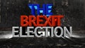 BREXIT ELECTION 3D text on distress textured background. Brexit crisis concept. 3D Illustration