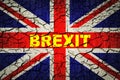 Brexit england great britain flag - 3d rendering Royalty Free Stock Photo