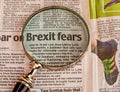 Brexit fears Royalty Free Stock Photo