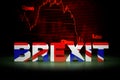 Brexit Financial Crisis, 3D Rendering