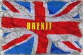 Brexit flag distressed