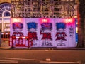 Brexit graffiti painted wall in London, UK.