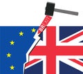 Brexit Great Britain leaving EU Royalty Free Stock Photo