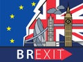 Brexit Great Britain leaving EU Royalty Free Stock Photo