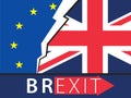 Brexit Great Britain leaving EU Royalty Free Stock Photo
