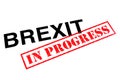 Brexit in Progress Royalty Free Stock Photo