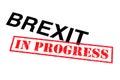 Brexit In Progress Royalty Free Stock Photo