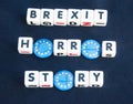 Brexit a horror story Royalty Free Stock Photo