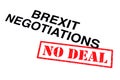 BREXIT Negotiations No Deal Royalty Free Stock Photo