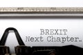 Brexit next chapter Royalty Free Stock Photo