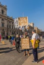 Brexit protest in parliament square London