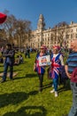 Brexit protest in parliament square London