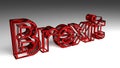 BREXIT sign 3D illustration