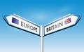 Brexit - signpost concept