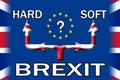 Brexit soft or hard exit option poster