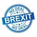 Brexit stamp brexit sign britain leaving eu no deal Royalty Free Stock Photo
