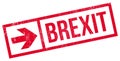 Brexit stamp rubber grunge