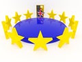 Brexit - United Kingdom departs from European Union - 3D render